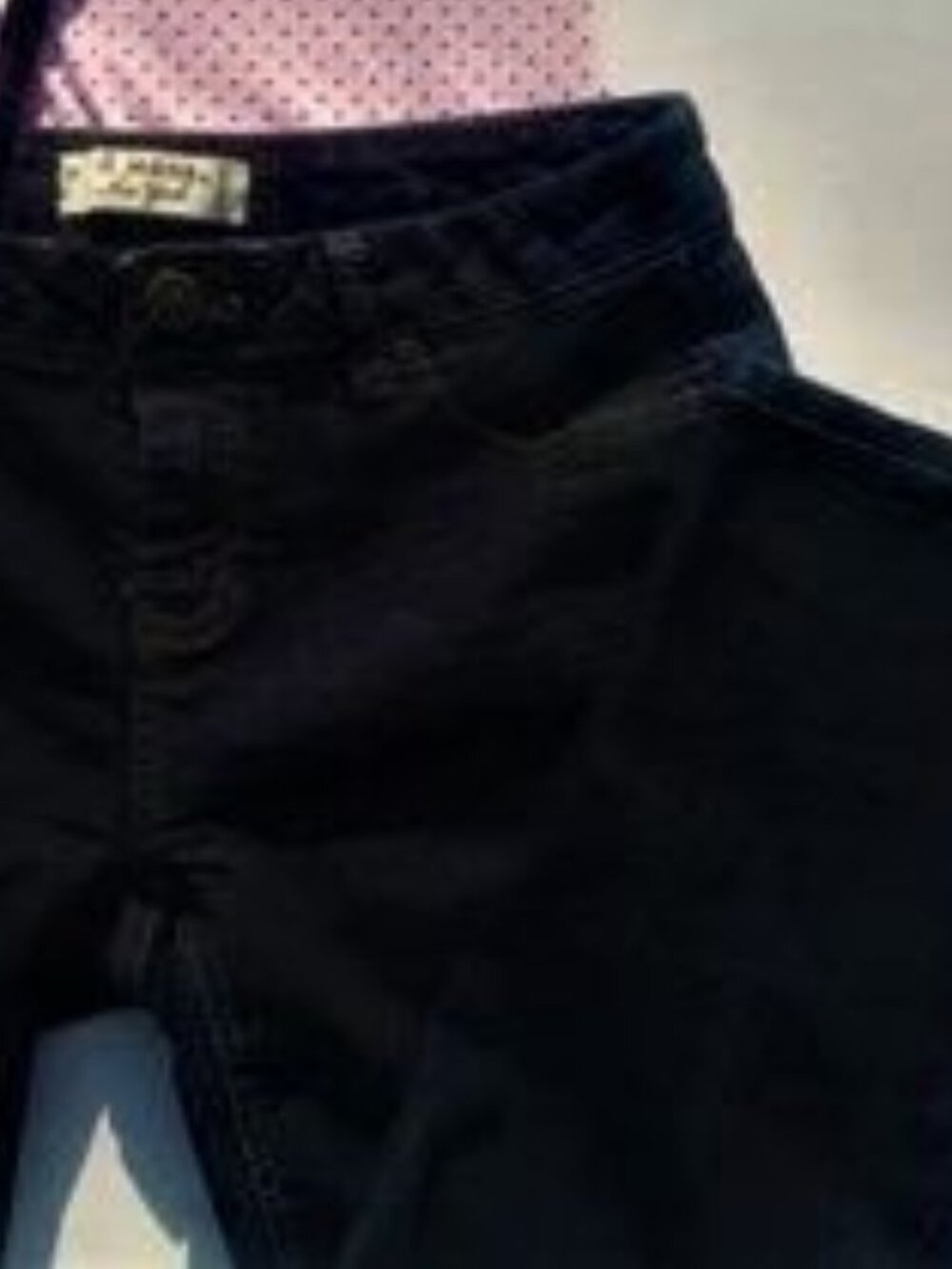 D. Jean New York SZ 15 Cropped Dark Wash Fancy Back Pocket Stitching Jean